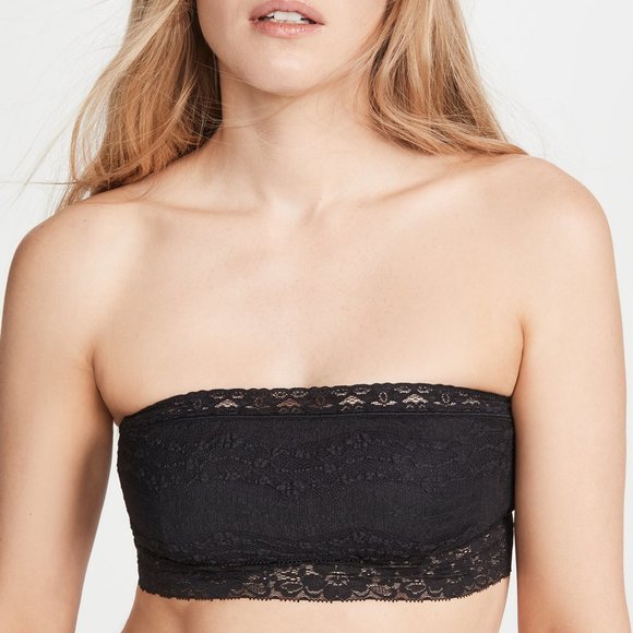 NWT Free People Lace Bandeau, Black, Sz S - Picture 3 of 5